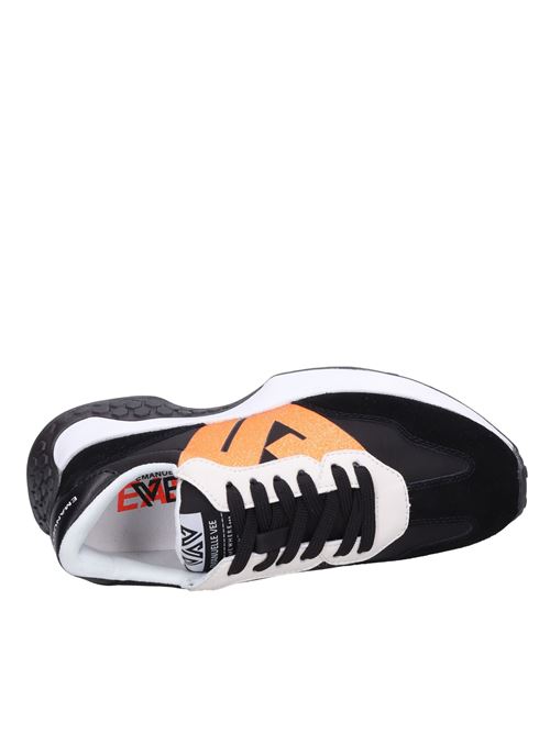 Sneakers in pelle e camoscio EMANUELLE VEE | 432P-802-10-P011M/BLANERO-ARANCIO
